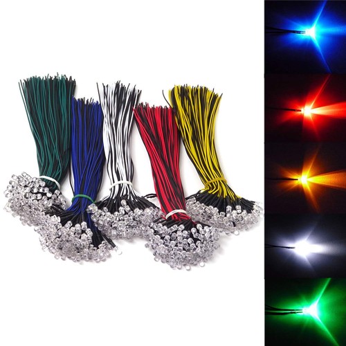 Pre wired 5mm led lights - pre, 12v